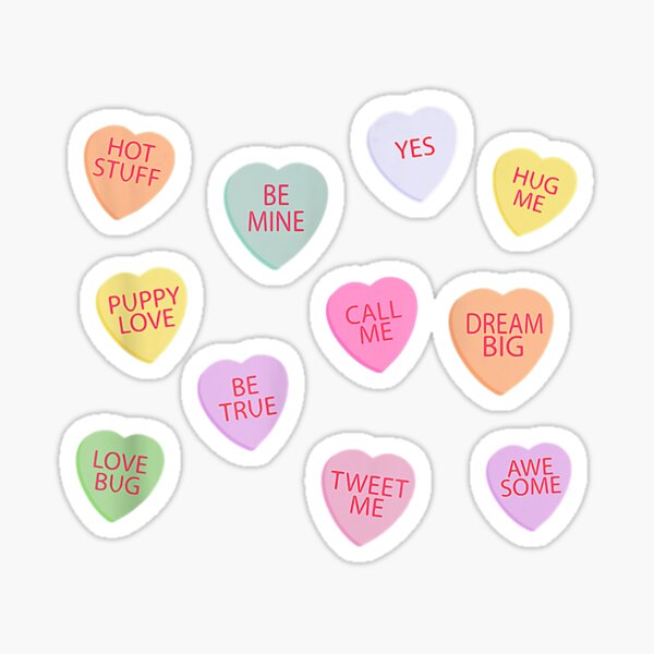 Candy Hearts Valentine Conversation Hearts Valentines Day Cute