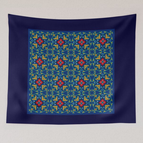 Item preview, DUTCH DELFT: Vintage Whimsical Multi Flowered Lámina artística designed and sold by posterbobs.