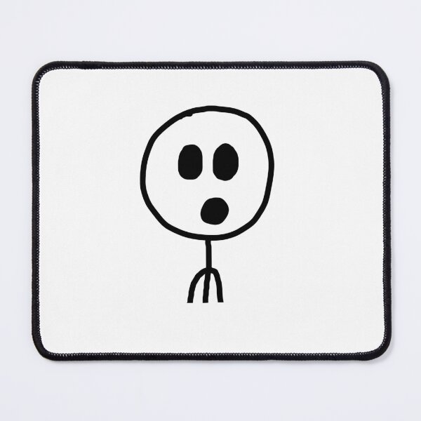 Item preview, Stickman shocked funny face designed and sold by StickyMann.