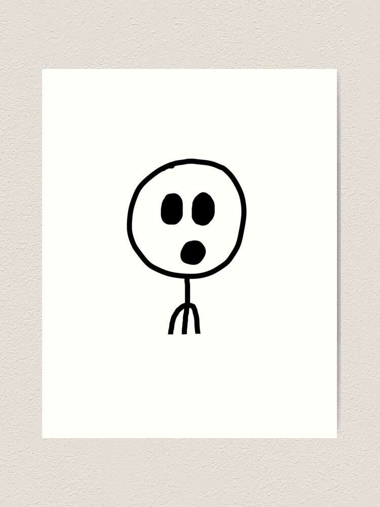 Stickman meme | Art Print