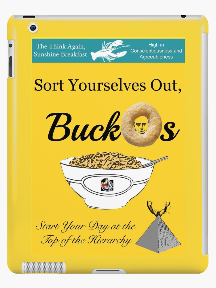 Hummingbird operatør Bugsering Buckos Breakfast Cereal Jordan Peterson meme" iPad Case & Skin by Joe-okes  | Redbubble