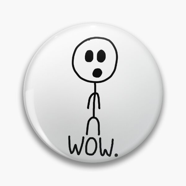 Item preview, Stickman shocked funny wow designed and sold by StickyMann.