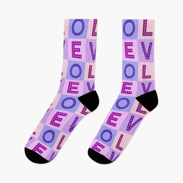 Item preview, LOVE type with hearts pinks purples designed and sold by NataliePaskell.