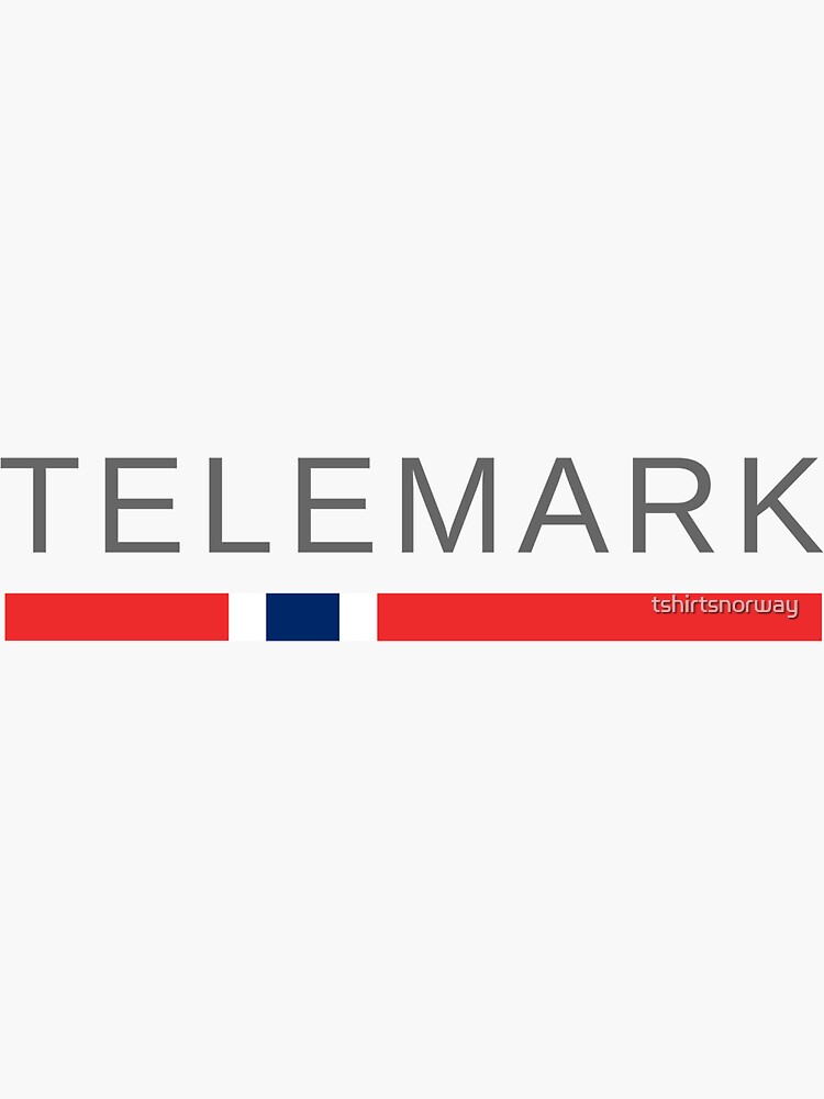 "Telemark Norway" Sticker for Sale by tshirtsnorway Redbubble