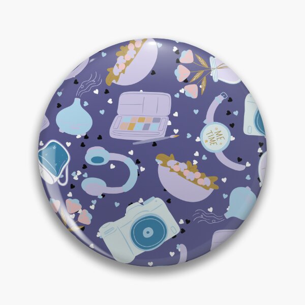 Item preview, Me Time - Relaxation Pattern Just for You (blue) designed and sold by Dorina Larsdotter.