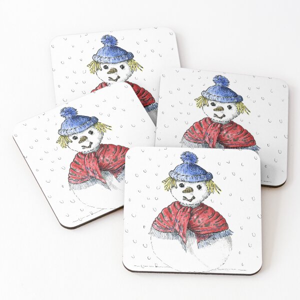 Item preview, Christmas snowman Mother with hat and scarf drawing designed and sold by janesg.