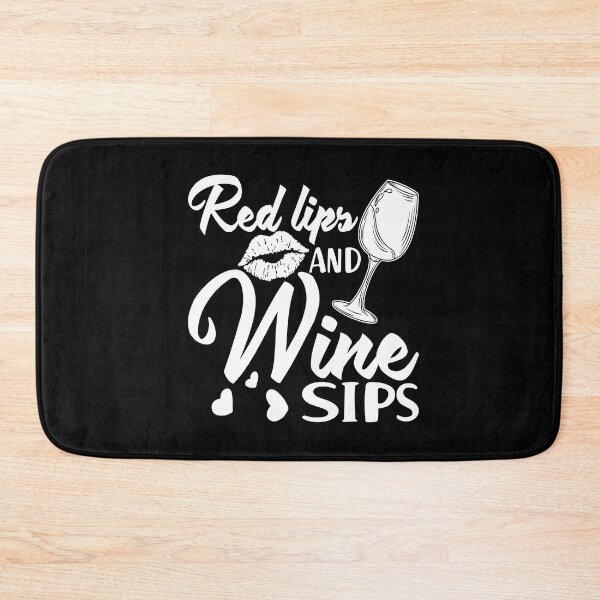 Item preview, Red Lips and Wine Sips Alcohol designed and sold by MooonTees.