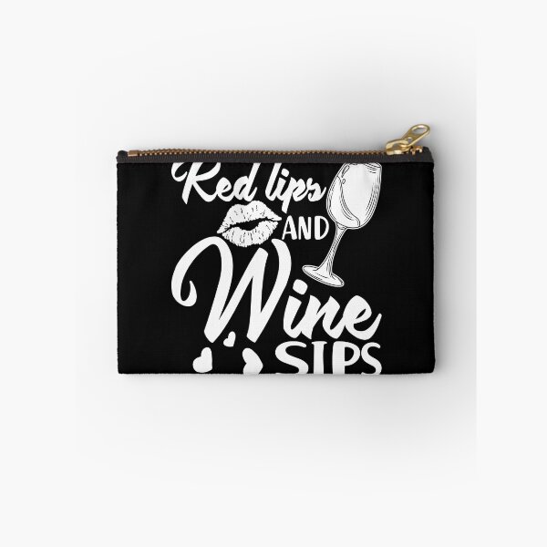 Item preview, Red Lips and Wine Sips Alcohol designed and sold by MooonTees.