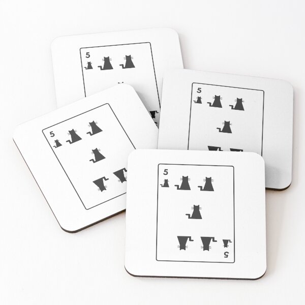 Item preview, Five of cats playing card designed and sold by Amilaz.