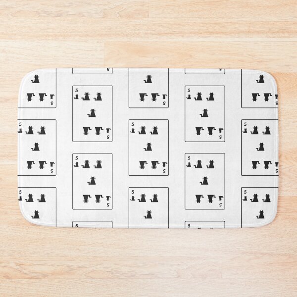 Item preview, Five of cats playing card designed and sold by Amilaz.
