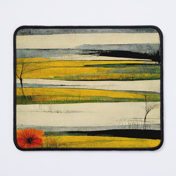 Item preview, Red Flower on an Abstract World  designed and sold by AmazinfArt.