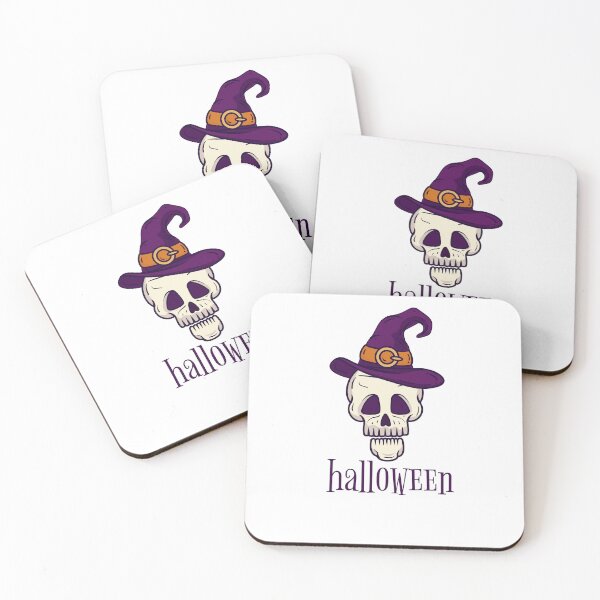 Item preview, Skull and witch hat for Halloween designed and sold by chopapi.
