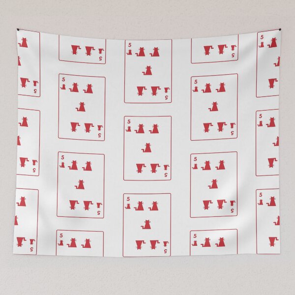 Item preview, Five of cats playing card designed and sold by Amilaz.