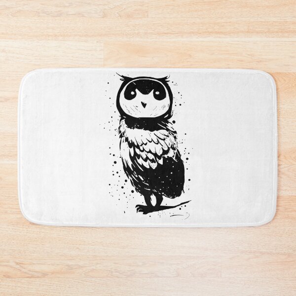 Item preview, Standing cute owl in black designed and sold by Magicmindart.