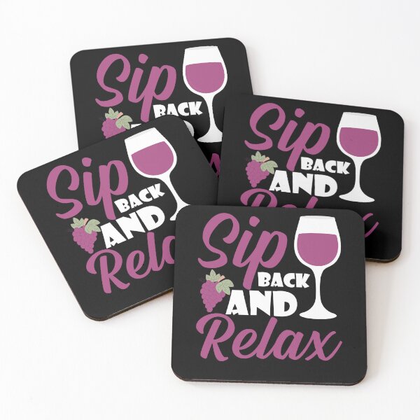 Item preview, Sip Back And Relax Wine Alcohol designed and sold by MooonTees.
