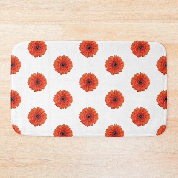 Item preview, orange gerbera daisy flower floral sticker designed and sold by wasootch.