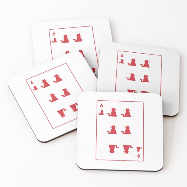 Item preview, Six of cats playing card designed and sold by Amilaz.