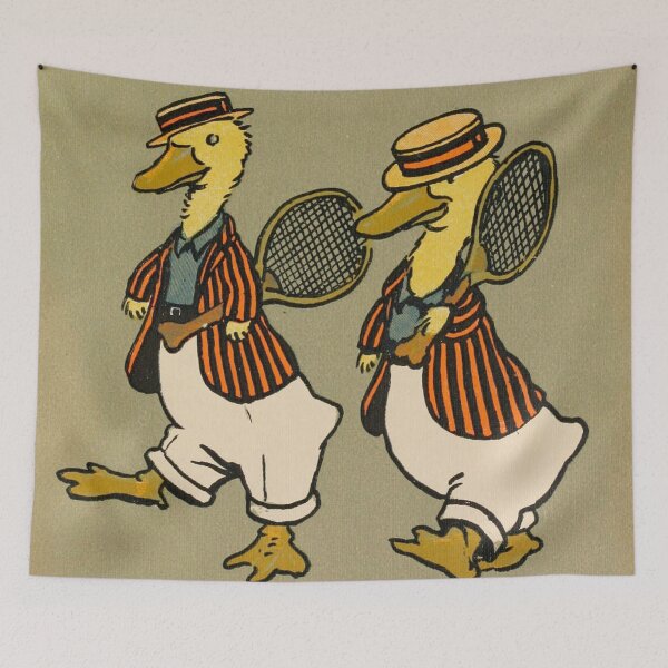 Item preview, Two gentlemen ducks going to tennis designed and sold by IliaLobell.