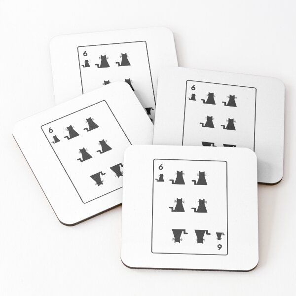 Item preview, Six of cats playing card designed and sold by Amilaz.