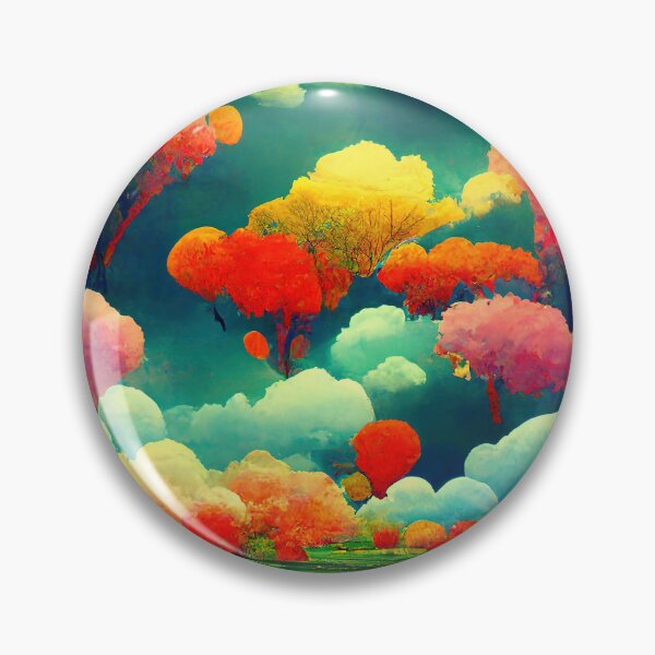 Item preview, Colorful mountainrange Dreamscape designed and sold by PeanutArtCorner.