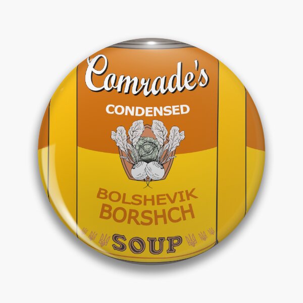 Item preview, Soviet Andy Warhol soups - Comrade Pop Art - Bolshevik Borshch (with background) designed and sold by Groenendijk.