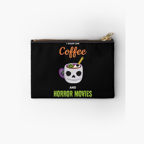 Item preview, I run on coffee and horror movies funny creepy halloween cute designed and sold by absolutdesign.