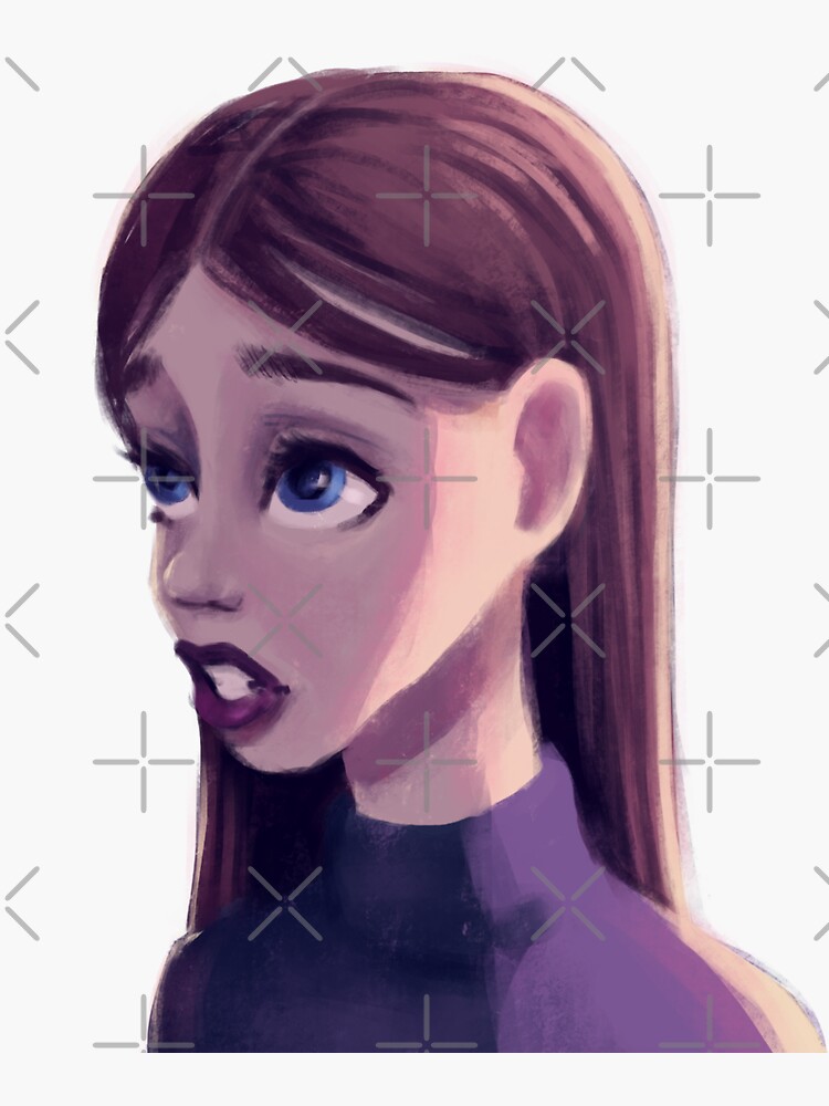 "Digital Painting of a Backlit Woman" Sticker for Sale by PaperRain