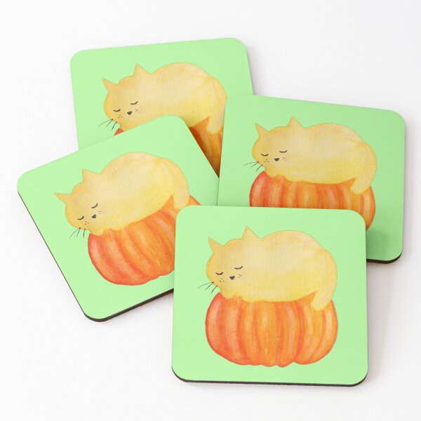 Item preview, Pumpkin and Sleeping Cat designed and sold by YvonneTLH09.
