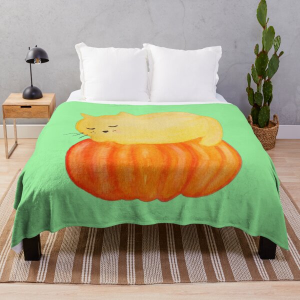 Item preview, Pumpkin and Sleeping Cat designed and sold by YvonneTLH09.