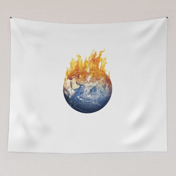 Item preview, World Earth Fire Global Warming Climate Change Temperature designed and sold by stevesemojis.