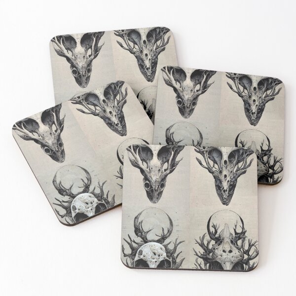 Item preview, Mythical Deer Skulls designed and sold by harroddesign.