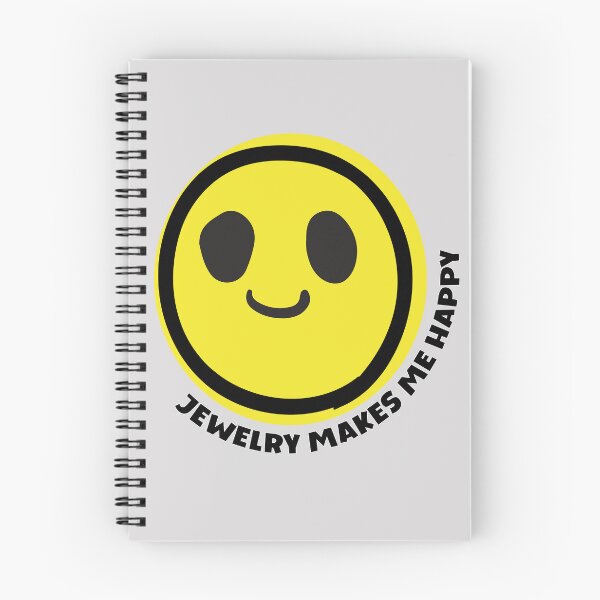 Item preview, Jewelry makes me happy smile yellow face fashion jewelry lover gift  designed and sold by MetalicBabe.