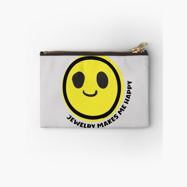 Item preview, Jewelry makes me happy smile yellow face fashion jewelry lover gift  designed and sold by MetalicBabe.