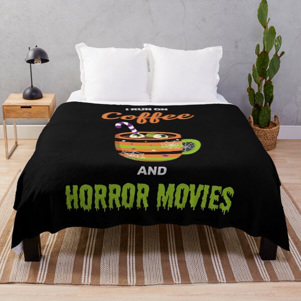 Item preview, I run on coffee and horror movies funny creepy halloween cute designed and sold by absolutdesign.