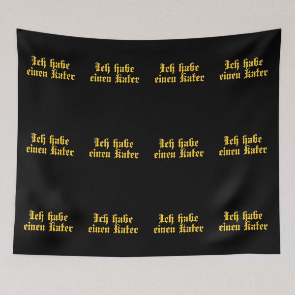 Item preview, Ich Habe Einen Kater - I Have A Hangover - German Phrases designed and sold by JourneyCreative.