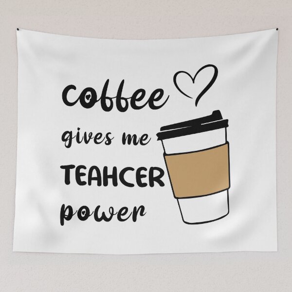 Item preview, coffee gives me teacher power designed and sold by -DEEWOLF-.