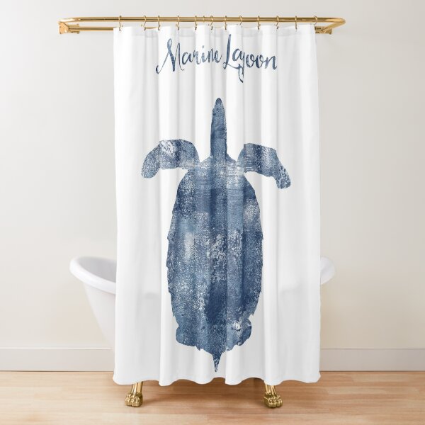 Shower Curtains  Art Painting Turtle – Shower of Curtains