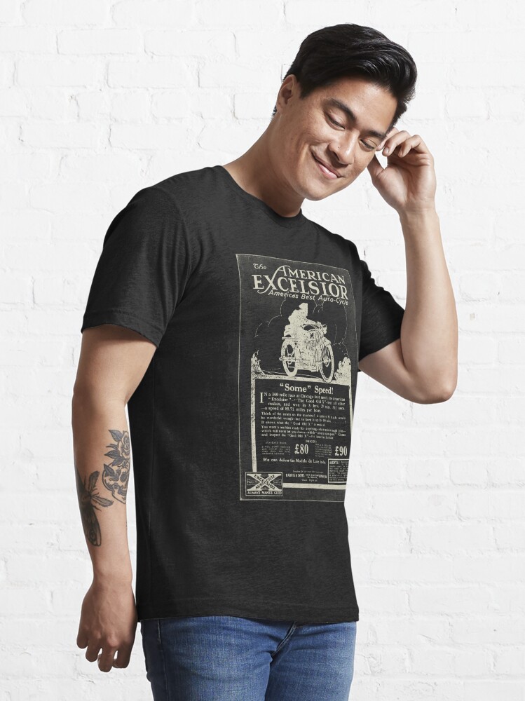 The American Excelsior Auto-Cycle Advertisement Essential T-Shirt for Sale  by Double Knocker | Redbubble