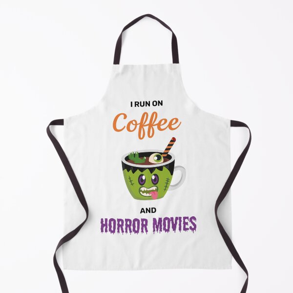 Item preview, I run on coffee and horror movies funny creepy halloween cute designed and sold by absolutdesign.