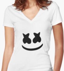 Marshmello Women's Fitted V-Neck T-Shirt