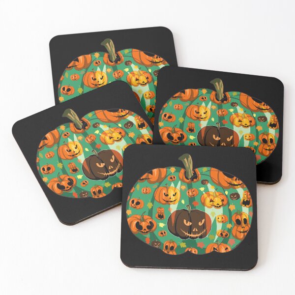 Item preview, Halloween Pumpkin - Vintage Autumn Leaves Pumpkin Monsters designed and sold by r-silver.