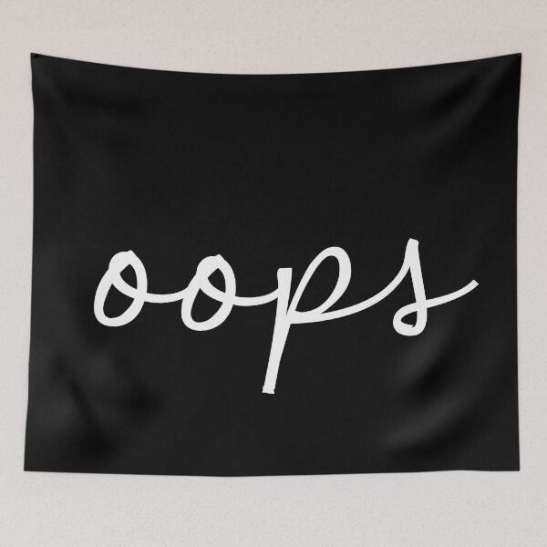 Item preview, Oops Minimal Funny Sarcastic Fancy Apology designed and sold by 622Strands.