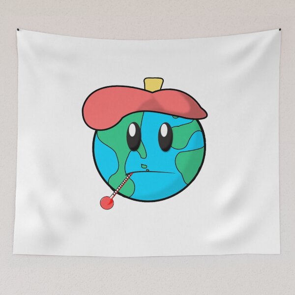 Item preview, Sick Planet Earth Global Warming Man Made Fever designed and sold by stevesemojis.