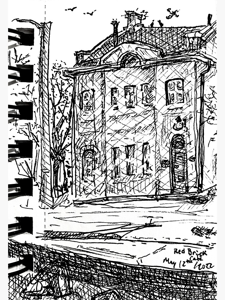 "Sketch of Downtown Guelph" Sticker for Sale by AnnaSyme Redbubble