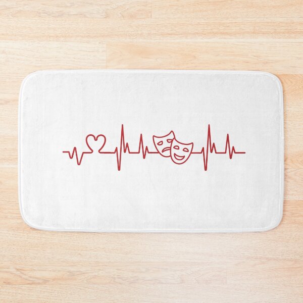 Item preview, My Heart Beats For Theatre Theater Heartbeat EKG ECG  designed and sold by ArtfulDodger9.