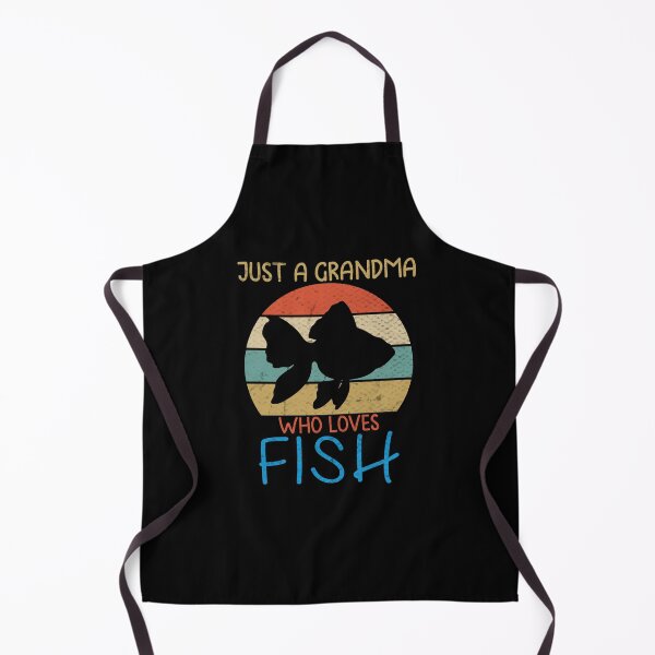 Item preview, just a grandma who loves fish, fish gift, fish idea, fish lover, funny fish, retro fish, Aquarium, fish designed and sold by RedArtsDesign.