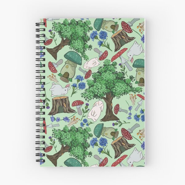 Item preview, Mushroom and Bunny Fairy Forest Pattern  designed and sold by Lily Trenchard.