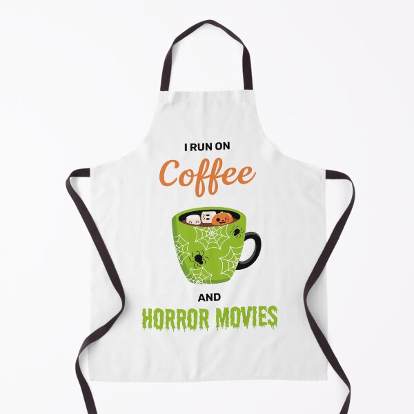 Item preview, I run on coffee and horror movies funny creepy halloween cute designed and sold by absolutdesign.