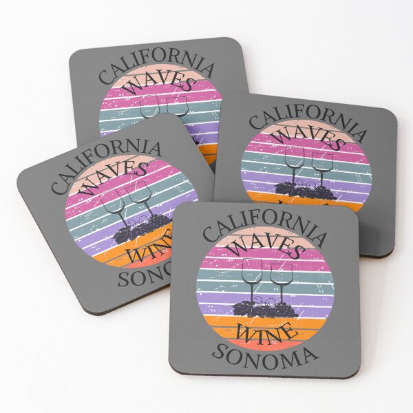 Item preview, wild california waves and wine - Waves and Wine designed and sold by AspectArtWorks.