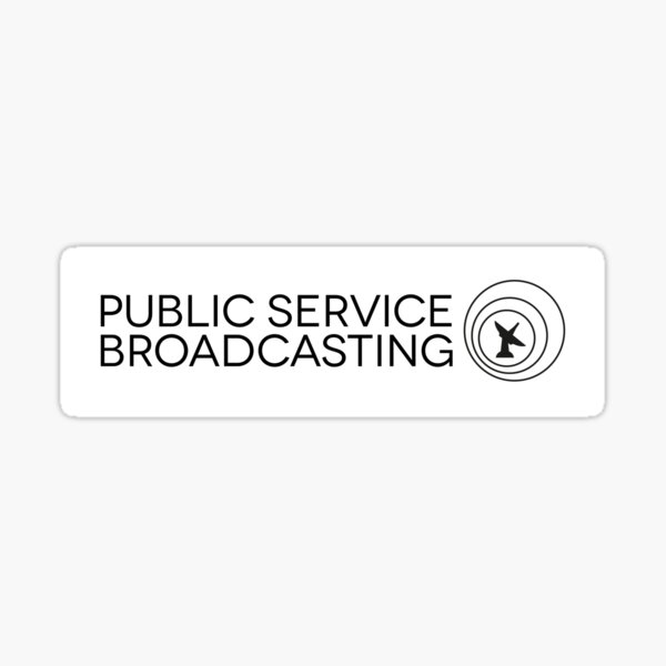 Item preview, Public Service Broadcasting Logo designed and sold by Nathan Southard.